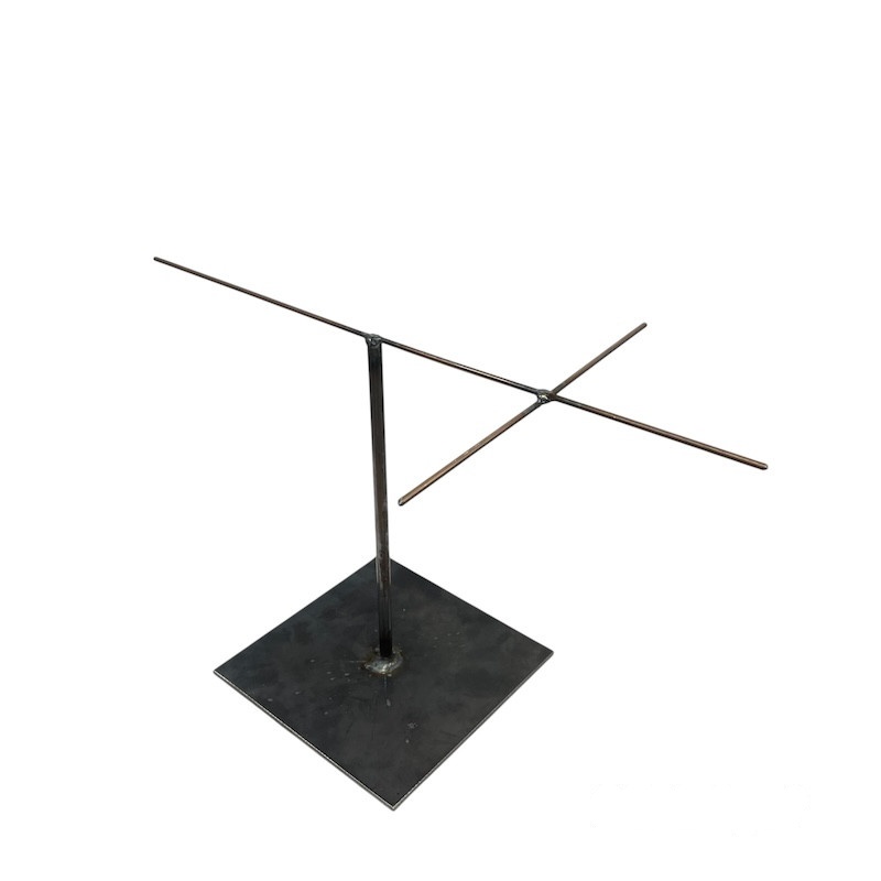 Steel Stand for Coco de Mer – three-quarter view